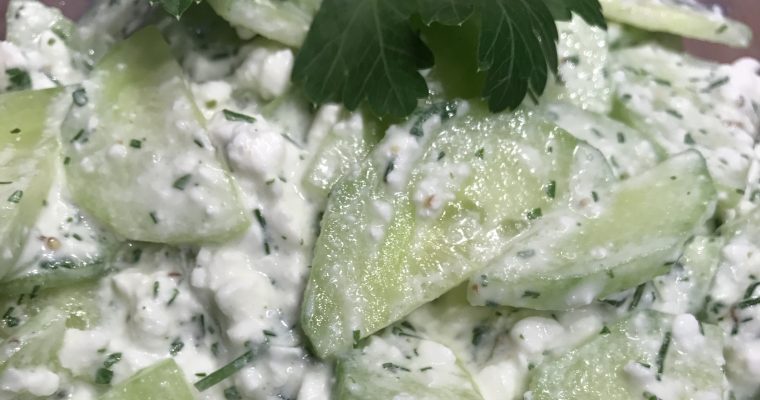 Eiweiß-Gurken-Salat – Minirezept